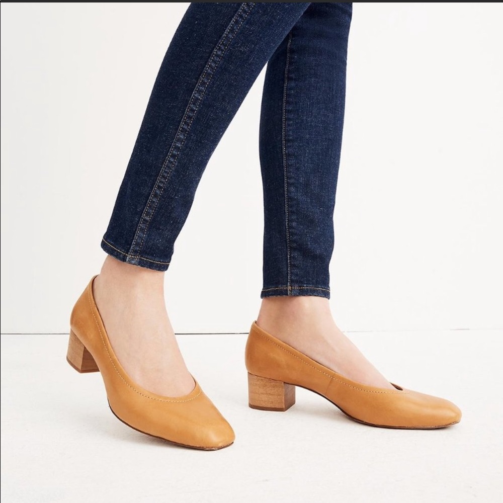 Madewell Raquel pump heel